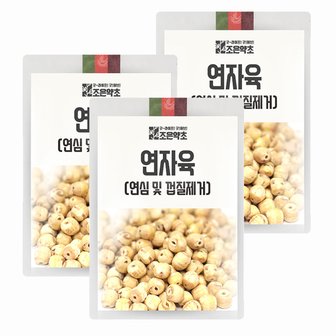 굿허브 연심 및 껍질제거 통 연자육 연밥 1kg x 3