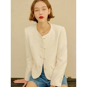 지아 트리밍 트위드 자켓 / GIA TRIMMED TWEED JACKET_2colors