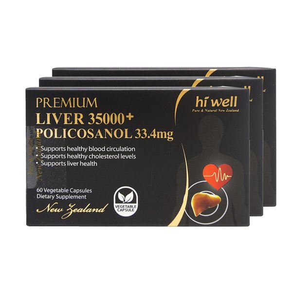 하이웰 리버 35000 폴리코사놀 33.4mg 60정 3개