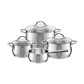 독일 실리트 냄비 팟 Silit Comodo 4Piece Induction Cooking Pot Set with Glass Lid Polished