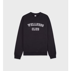 공식온라인 Wellness Club Flocked Crewneck 남녀공용 맨투맨 SRB3MT108BK