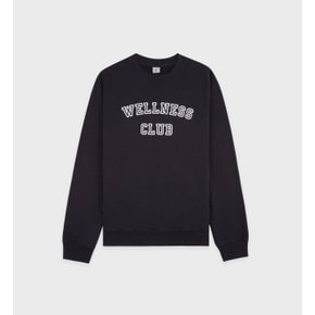 공식온라인 Wellness Club Flocked Crewneck 남녀공용 맨투맨 SRB3MT108BK