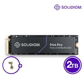 [솔리다임 공식스토어] 솔리다임 P44 Pro M2 NVMe SSD 2TB (벌크) PCIe 4.0/D램 탑재