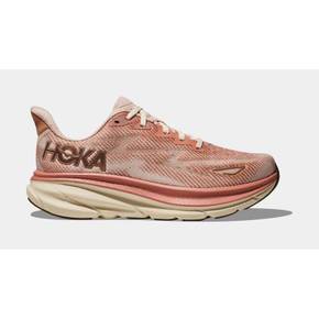 Hoka 클리프톤 9 우먼 러닝 슈즈 운동화 - Sandstone/Cream 1127896-SNC