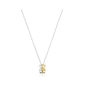 숏 투톤 베어 더블 네크리스 마이 아더 하프 / Short two-tone necklace / 목걸이 / 1004098300