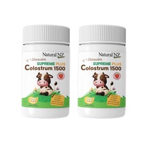 뉴질랜드 Natural NZ 네추럴엔젯 슈프림 플러스 초유 콜로스트럼 1500mg 츄어블 120정 2팩