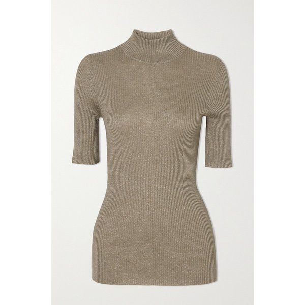 브루넬로쿠치넬리 메탈릭 리브드 캐시미어 블렌드 탑 13452677153288216