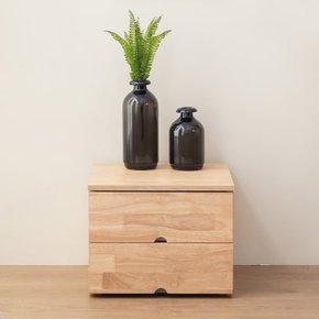 [숨결]코코로니 미니서랍장 2단 원목 협탁 40cm
