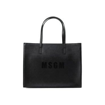 MSGM 24FW 키즈 로고 토트백 블랙 F4MSJGBA287 110