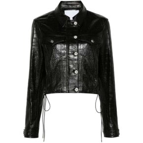 Leather Jacket 24AFVE173 MU0003 P001 BLACK