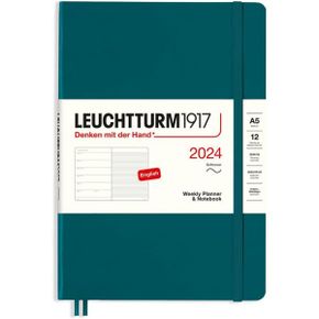 독일 불렛저널 로이텀 2024 다이어리 LEUCHTTURM1917 367778 Weekly Calendar Notebook Softcove