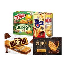  간식꾸러미 세트 6종(비쵸비,통크,씨리얼,립파이 등)