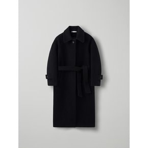 raglan sleeves long coat_black