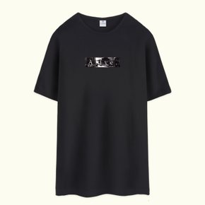 ALIVE 루즈핏 롱 반팔티 오버핏 빅사이즈 박스티 면티 티셔츠