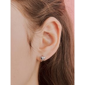 universe heart cubic earring