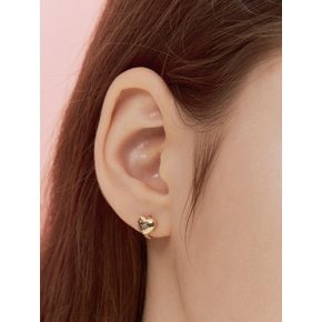 universe heart cubic earring