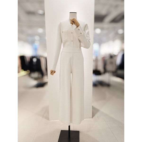 [파주점] [더아이잗컬렉션]울 캐시미어 블렌드 셋업 니트 팬츠 CRBA1SL711