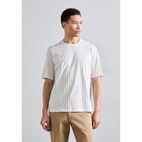 Armani Exchange 아르마니 익스체인지 프린트 티셔츠 - 오프 화이트/애쉬 전면 전체 7182026