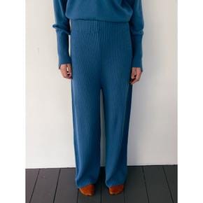 [Spirit] Wool Ribbed Long Knit Pants  Baby Blue (WE395UC37P)