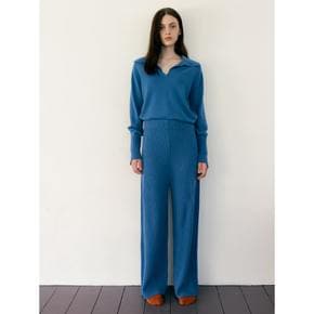 [Spirit] Wool Ribbed Long Knit Pants  Baby Blue (WE395UC37P)