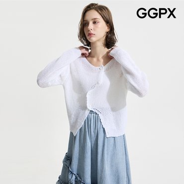 GGPX 언발 버튼 여름 가디건 (GP4KG014F)