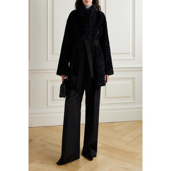 바네사 벨티드 시어링 코트 46376663162919451