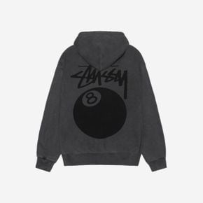 스투시 8볼 후드 피그먼트 다이드 블랙 Stussy 8 Ball Hoodie Pigment Dyed Black