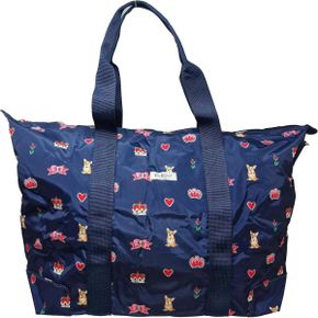 영국 캐스키드슨 토트백 Cath Kidston Royal Ditsy Foldaway Overnight Travel Bag in Navy Poly