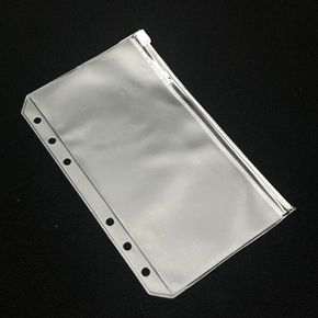 지퍼백 A6 반투명 다이어리 현금 ZF 6공 속지