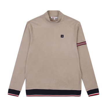 ONOFF [온오프골프웨어] 남성 베이직모크넥 긴팔티셔츠 OF9202GB_BEIGE