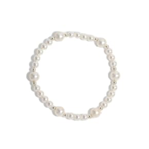 Dress Swarovski Pearl Silver Bracelet Ib274 [Silver]