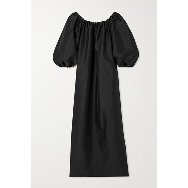 베르나데트 바비 개더 태피터 맥시 드레스 블랙 1647597315917335