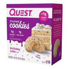 Quest Nutrition 5g 단백질 프로스트 쿠키 - 생일 케이크 - 8ct 프로틴