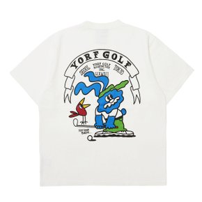 T-SHIRT MASTER RABBIT WHITE 욜프 티셔츠 마스터 래빗 화이트