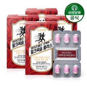 와이즈헬스 간케어 밀크씨슬 플러스 120정(4개월분) / 실리마린 비타민 밀크씨슬 700mg 120정