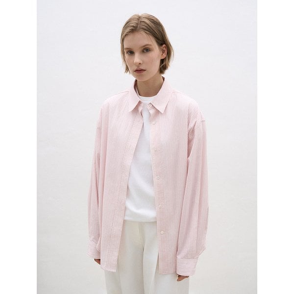 Plain Stripe Shirt_Pink