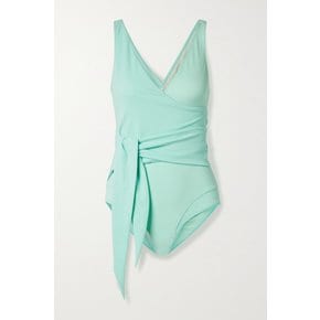 + Net Sustain Dree Louise Stretch-crepe Wrap Swimsuit 민트