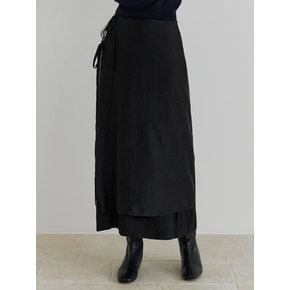 Deary layered skirt (black)