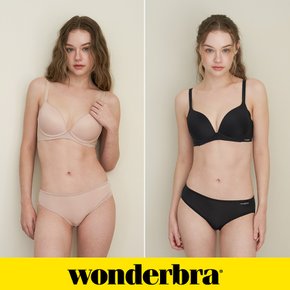 [Wonderbra] 퓨징 볼륨 노와이어 브라팬티 4종세트 택 1