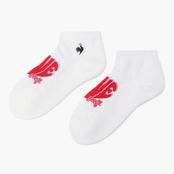 [여주점] 여성 그래픽자카드 앵클 삭스 GQ122LSO11 WHTE