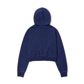 5252 BY O!Oi STITCH CROP HOOD ZIPUP_DEEP BLUE