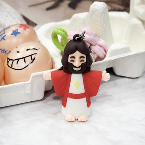 예수 하나님 열쇠고리 만들기 양말목 업사이클링 diy