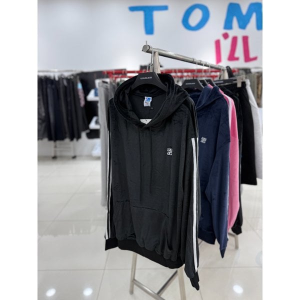 [여주점] 벨벳자수후드,블랙JEZZ30A07