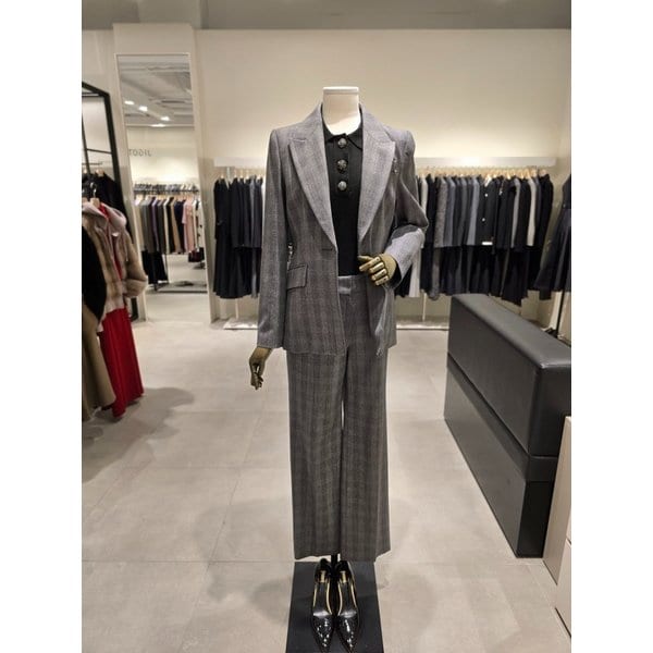 [파주점] 세트 울 베이직 메탈 자켓 + 울 일자핏 팬츠 JPAA0JK331,JPAA0SL331