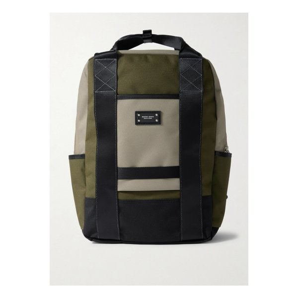마스터피스 디펜드 가죽 트리밍 코팅 캔버스 백팩 1647597342283894
