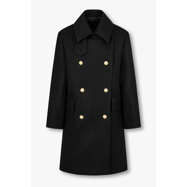 울 블렌드 더블 브레스티드 코트 7115416X03199