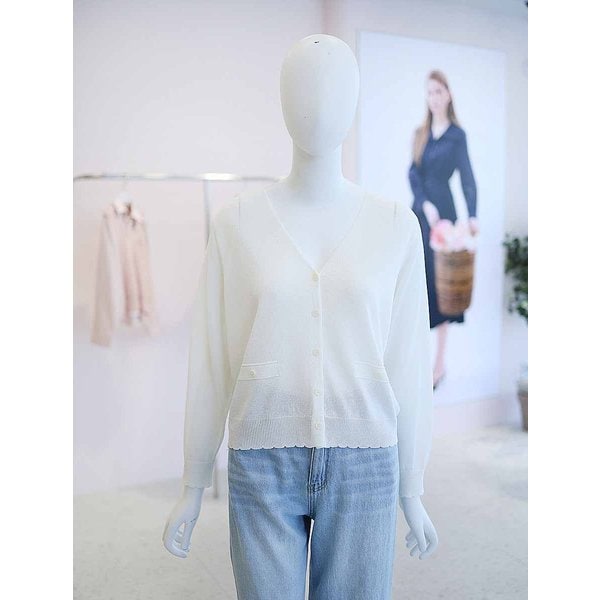 [여주점] 여성 심플 브이넥 가디건 YY6MDE14