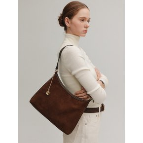 수잔 스웨이드 호보백_다크 브라운 / SUSAN SUEDE HOBO BAG_DARK BROWN