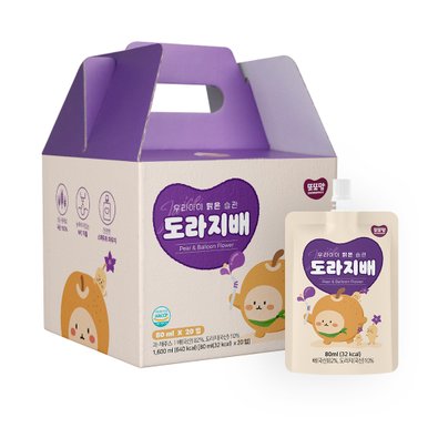 우리아이 맑은습관 도라지배, 80ml, 20개, 1박스