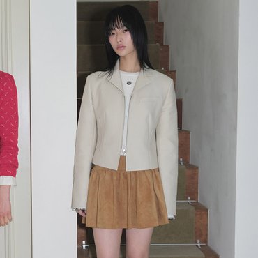 레이브 Cut Detail Jacket in Ecru Beige VW4SJ004-9F